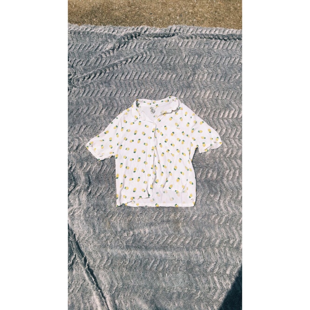 Crop top button up